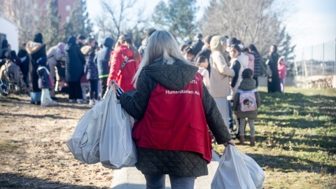 Niños del sector 5 de la Cañada Real reciben regalos gracias a la Fundación Madrina, a 11 de enero de 2025. Niños del sector 5 de la Cañada Real reciben regalos gracias a la Fundación Madrina, a 11 de enero de 2025.