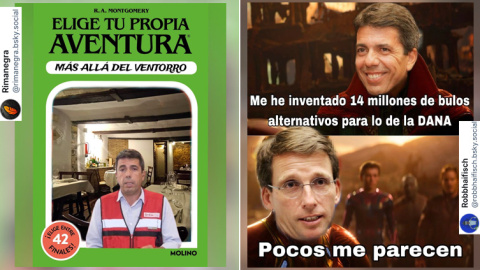 Memes sobre las versiones de Mazón. Memes sobre las versiones de Mazón.