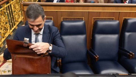 El presidente del Gobierno, Pedro Sánchez, el pasado 12 de febrero en el Congreso.