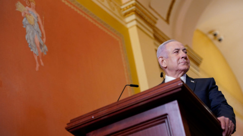 El primer ministro israelí, Benjamin Netanyahu, el pasado 7 de febrero en Washington (EEUU).