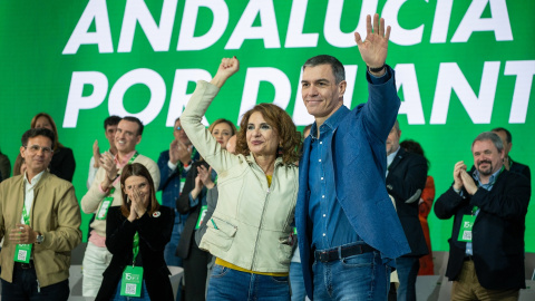 El secretario general del PSOE y presidente del Gobierno, Pedro Sánchez, junto a la secretaria general del PSOE-A, María Jesús Montero, clausuran el XV Congreso Regional del PSOE de Andalucía El secretario general del PSOE y presidente del Gobierno, Pedro Sánchez, junto a la secretaria general del PSOE-A, María Jesús Montero, clausuran el XV Congreso Regional del PSOE de Andalucía.