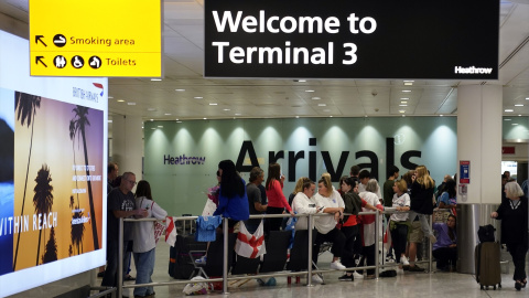 Imagen de archivo del aeropuerto de Londres-Heathrow. Imagen de archivo del aeropuerto de Londres-Heathrow.