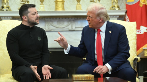 zelenski El presidente de Estados Unidos, Donald Trump, y el presidente de Ucrania, Volodymyr Zelensky, se reúnen en la Casa Blanca en Washington, DC, a 28 de febrero de 2025.