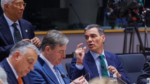 el presidente del Consejo de la UE, Antonio Costa, y el presidente del Gobierno español, Pedro Sánchez, durante una reunión del Consejo Europeo en Bruselas. el presidente del Consejo de la UE, Antonio Costa, y el presidente del Gobierno español, Pedro Sánchez, durante una reunión del Consejo Europeo en Bruselas.