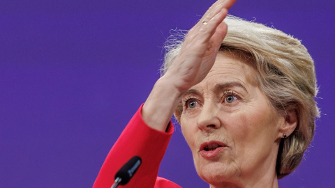 Von der Leyen La presidenta de la Comisión Europea, Ursula von der Leyen.