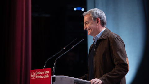 El expresidente del Gobierno, José Luis Rodríguez Zapatero, durante la clausura del 15º Congreso Socialista de Castilla y León