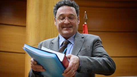 El Fiscal General del Estado, Álvaro García Ortiz, durante su comparecencia en la Comisión de Justicia, en el Senado, a 18 de febrero de 2025 El Fiscal General del Estado, Álvaro García Ortiz, durante su comparecencia en la Comisión de Justicia, en el Senado, a 18 de febrero de 2025.