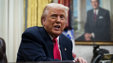 Donald Trump en el Despacho Oval de la Casa Blanca, a 6 de marzo de 2025. Donald Trump en el Despacho Oval de la Casa Blanca, a 6 de marzo de 2025.