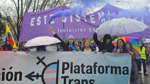 La Plataforma Trans durante una manifestación La Plataforma Trans durante una manifestación