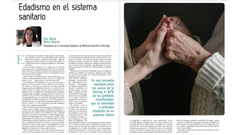 67d2ab1bce050 copia Artículo de la presidenta de la Sociedad Española de Medicina Geriátrica sobre edadismo