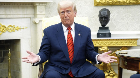 El presidente de EEUU, Donald Trump, este miércoles en la Casa Blanca.