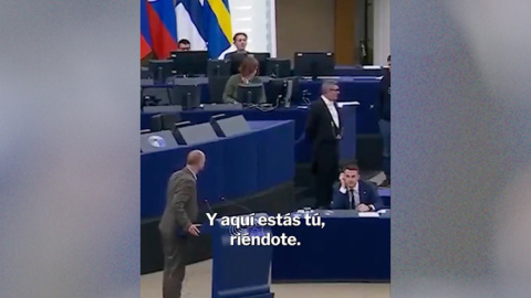 Marc Botenga El eurodiputado Marc Botenga abronca al ministro de Asuntos de la UE polaco, Adam Szlapka.