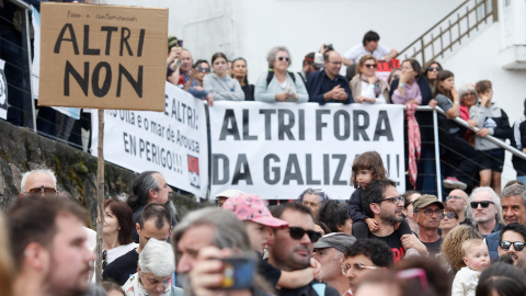 Imagen de la manifestación contra Altri del pasado 24 de mayo en Palas de Rei (Lugo). Imagen de la manifestación contra Altri del pasado 24 de mayo en Palas de Rei (Lugo).