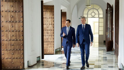 Moreno y Rueda, este martes en Sevilla.