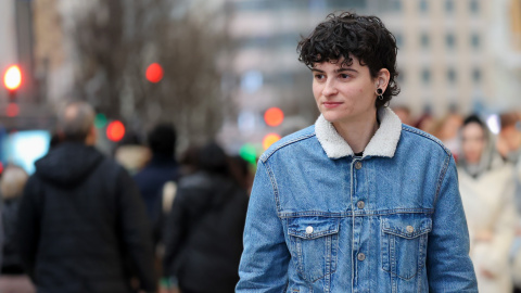 Retrato de Paula Martín Peláez, en Gran Vía (Madrid) Retrato de Paula Martín Peláez, en Gran Vía (Madrid)