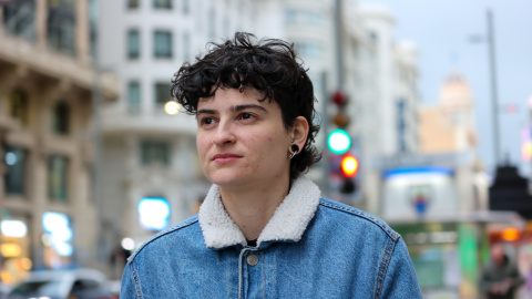 Retrato de Paula Martín Peláez, en Gran Vía (Madrid) Retrato de Paula Martín Peláez, en Gran Vía (Madrid)