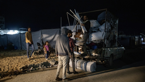 Gaza (2) Desplazados palestinos en la Ciudad de Gaza.