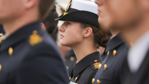 Foto de archivo de la Princesa de Asturias, Leonor de Borbón, en el buque escuela Juan Sebastián Elcano.