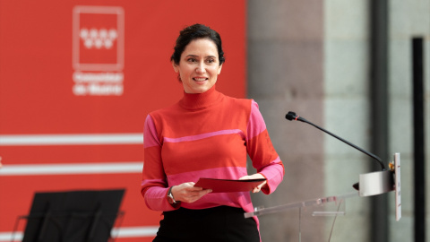 La presidenta de la Comunidad de Madrid, Isabel Díaz Ayuso, a 25 de marzo de 2025, en Madrid. La presidenta de la Comunidad de Madrid, Isabel Díaz Ayuso, a 25 de marzo de 2025, en Madrid.