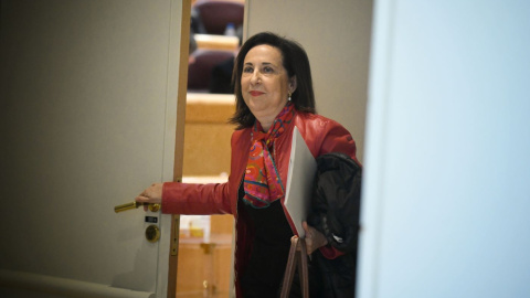 La ministra de Defensa, Margarita Robles, el pasado 18 de marzo en el Senado.