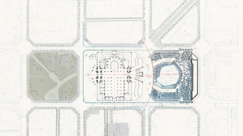 Plànol de la proposta de Rubió i Tudurí