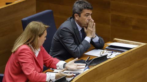 El presidente de la Generalitat Valenciana, Carlos Mazón, y la vicepresidenta y consellera de Servicios Sociales, Igualdad y Vivienda, Susana Camarero son alguno de los investigados en Les Corts.