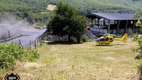 Imagen de archivo de un operativo de rescate en Cerredo (Asturias)