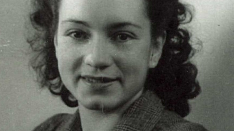 Conxita Grangé en una imatge de joventut