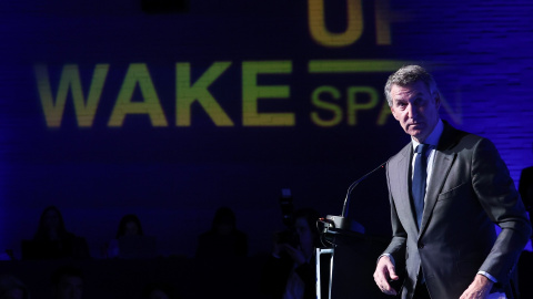 Feijóo Alberto Núñez Feijóo, en el foro 'Wake Up, Spain', organizado por El Español.Marta Fernández / Europa Press03/4/2025