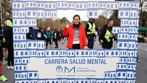 Mónica García, ministra de Sanidad, participa en la XIII Carrera Solidaria por la Salud Mental a 02 de Febrero de 2025 en Madrid (España).Fecha: 02/02/2025.Foto de archivo