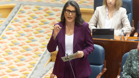 Imagen de archivo de la portavoz de Más Madrid en la Asamblea de Madrid, Manuela Bergerot, a 3 de abril de 2025, en Madrid.