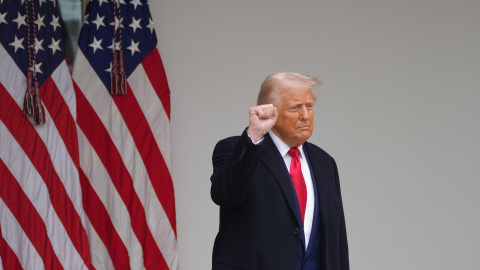El presidente de Estados Unidos, Donald Trump en la Casa Blanca.