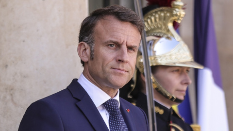 Emmanuel Macron, presidente del Barcelona, este jueves en París.