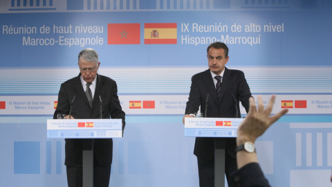 El expresidente del Gobierno, José Luis Rodríguez Zapatero, en una Reunión de Alto Nivel con Marruecos en 2008. El expresidente del Gobierno, José Luis Rodríguez Zapatero, en una Reunión de Alto Nivel con Marruecos en 2008.