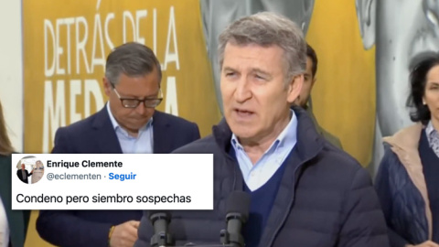 Feijóo Feijóo habla sobre los insultos a Pilar Alegría.