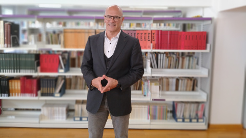 Raül Romeva - Fundació Irla - 10/04/2025 Raül Romeva, a la seu de la Fundació Irla.