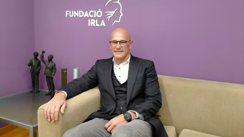 Raül Romeva, seu Fundació Irla - 10/04/2025 Raül Romeva, a la seu de la Fundació Irla durant l'entrevista amb 'Públic'.