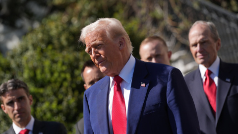 EuropaPress_6636170_april_2025_washington_district_of_columbia_usa_united_states_president Donald J Trump. Archivo.