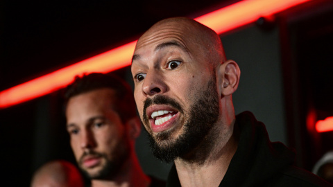 AFP__20250322__37H78G2__v1__HighRes__RomaniaUsUkCrimeTate Andrew Tate, en una imagen de archivo.