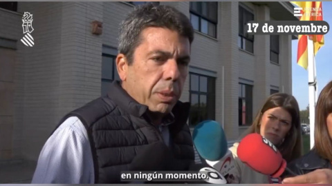 El president Carlos Mazón en una imagen de archivo.