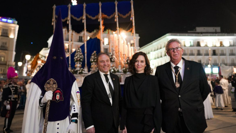 Isabel Díaz Ayuso durante la procesión de la hermandad de Los Gitanos, en una foto de archivo. Isabel Díaz Ayuso durante la procesión de la hermandad de Los Gitanos, en una foto de archivo.