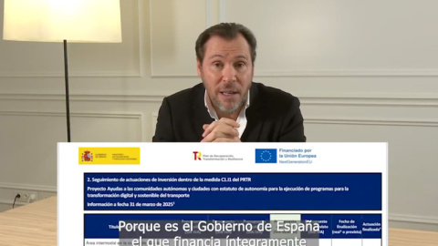 Óscar Puente El ministro Óscar Puente, en un vídeo colgado en sus redes sociales.