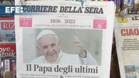 La prensa en Roma reacciona a la muerte del papa Francisco La prensa en Roma reacciona a la muerte del papa Francisco