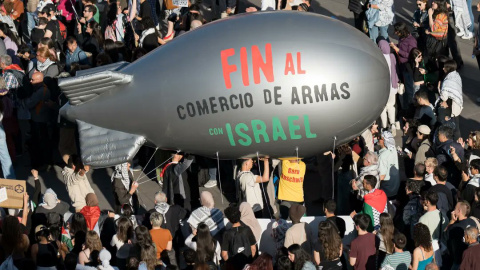 Una imatge d'arxiu d'una manifestació contra el comerç d'armes