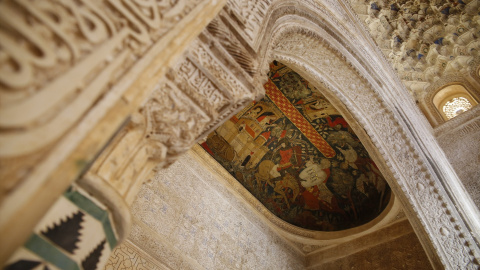 bóvedas de la Sala de los Reyes de la Alhambra de Granada. Bóvedas de la Sala de los Reyes de la Alhambra de Granada.