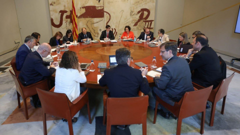 Imatge de la reunió del Consell Executiu de la Generalitat d'aquest dimarts. 29/04/2025 Imatge de la reunió del Consell Executiu de la Generalitat d'aquest dimarts.