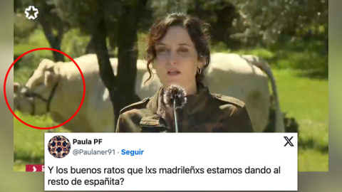 ayuso-toro Ayuso este lunes ante los medios.