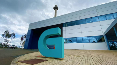 La sede de la CRTVG en Santiago. La sede de la CRTVG en Santiago.