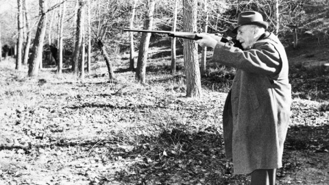 Francisco Franco, durante una cacería en El Pardo.