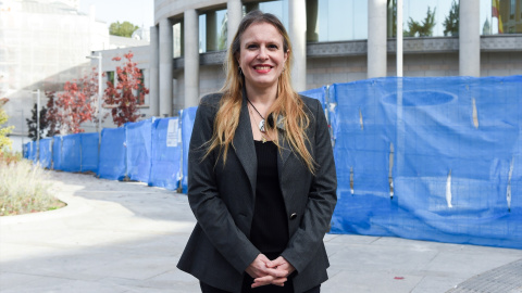 EuropaPress_6312242_presidenta_abogados_cristianos_polonia_castellanos_posa_peticion_presidenta La presidenta de Abogados Cristianos, Polonia Castellanos, en una imagen de archivo.